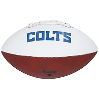 Adonai Mitchell Indianapolis Colts Autographed Franklin White Panel Football with "For the Shoe" Inscription 