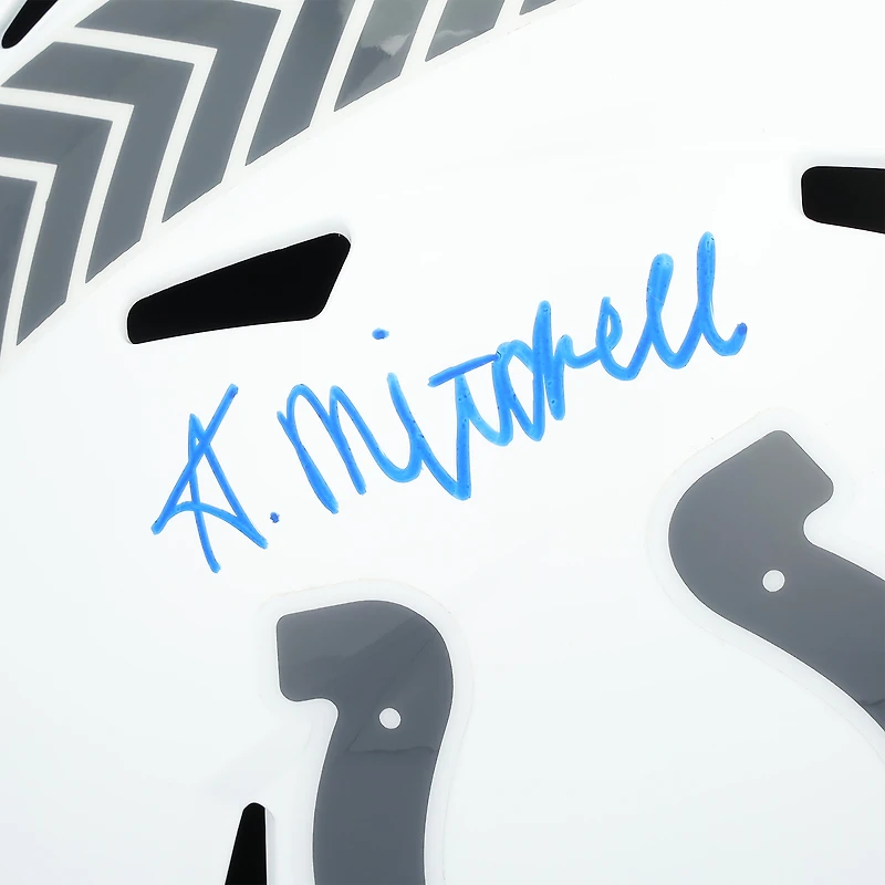 Réplique du casque Riddell 2024 Salute To Service Speed ​​autographié par Adonai Mitchell des Indianapolis Colts