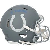 Casque authentique Riddell Slate Speed ​​autographié par Adonai Mitchell des Indianapolis Colts
