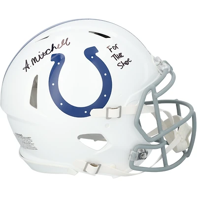 Adonai Mitchell Indianapolis Colts Autographed Riddell Speed Authentic Helmet with "For the Shoe" Inscription 