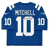 Maillot de match Nike Royal dédicacé par Adonai Mitchell des Indianapolis Colts