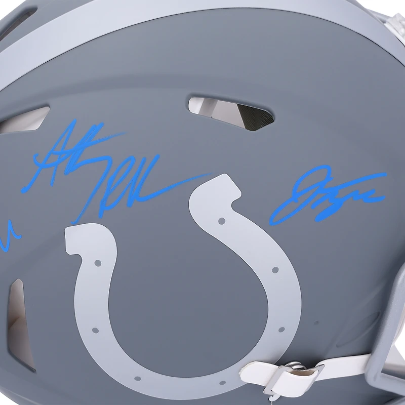 Anthony Richardson, Adonai Mitchell & Jonathan Taylor Indianapolis Colts Autographed Riddell Slate Speed Authentic Helmet - Limited Edition of 10