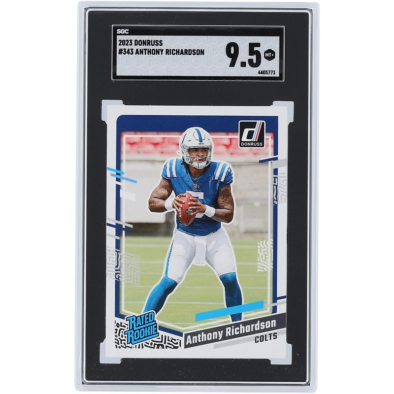 Anthony Richardson Indianapolis Colts 2023 Panini Donruss Rated Rookie #343 SGC authentifié 9.5 Rookie Card