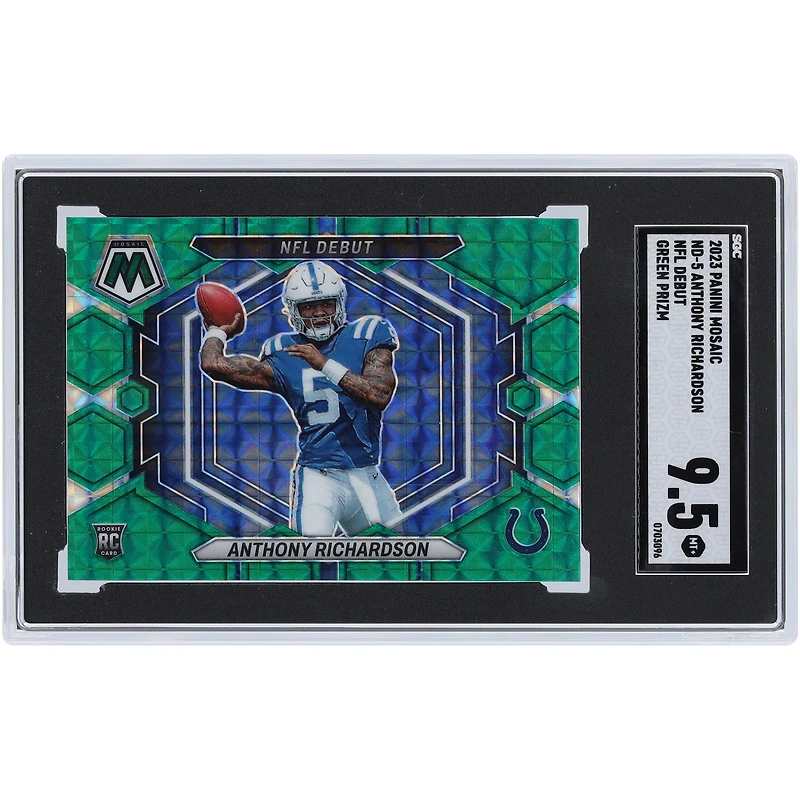 Anthony Richardson Indianapolis Colts 2023 Panini Mosaic Prizm #ND-5 SGC authentifié 9.5 Rookie Card