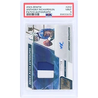 Anthony Richardson Indianapolis Colts dédicacé 2023 Panini Zenith 2 Color Relic #202 #127/299 PSA authentifié 9 Rookie Card