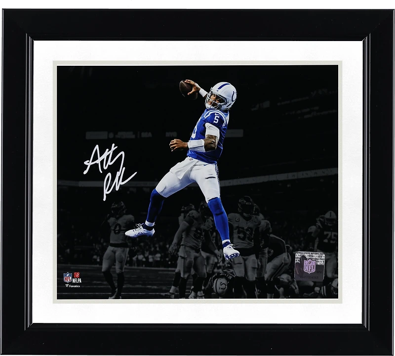 Anthony Richardson Indianapolis Colts Autographed 8" x 10" Spike Celebration Spotlight Photograph