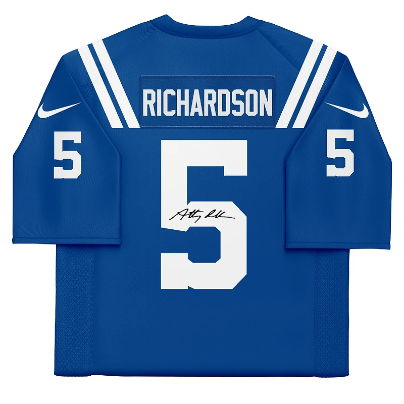 Maillot Nike Elite bleu autographié par Anthony Richardson des Indianapolis Colts