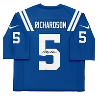 Maillot Nike Elite bleu autographié par Anthony Richardson des Indianapolis Colts