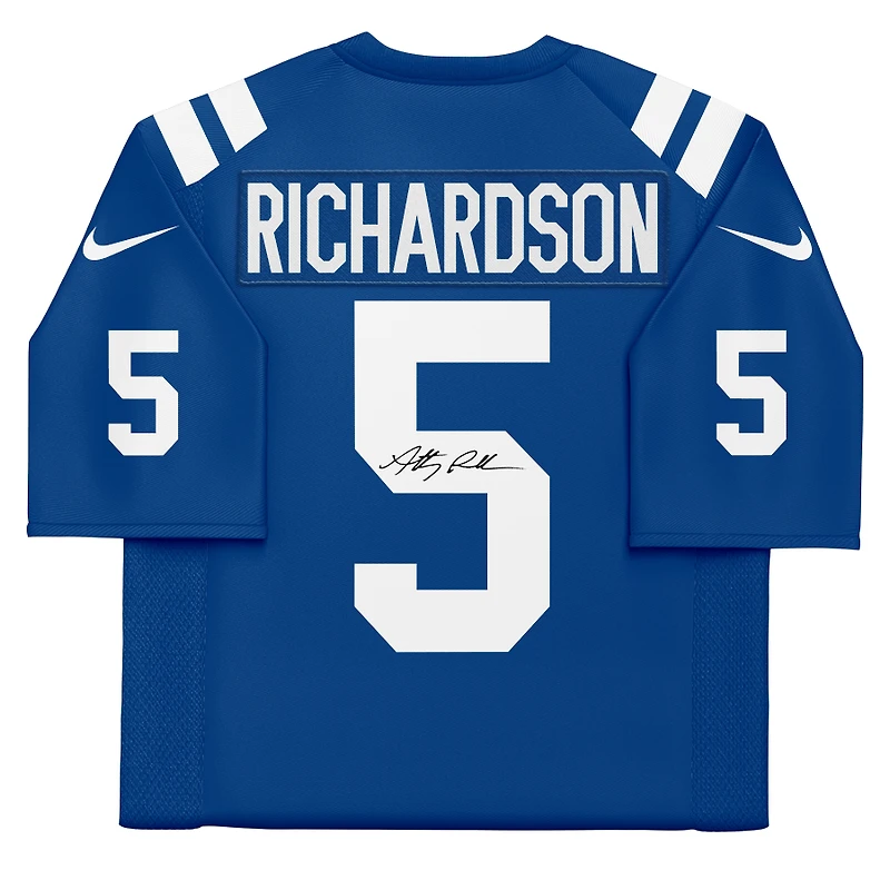 Maillot Nike bleu dédicacé par Anthony Richardson Indianapolis Colts