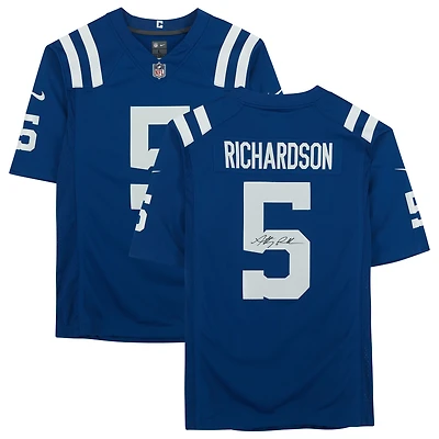 Maillot Nike bleu dédicacé par Anthony Richardson Indianapolis Colts
