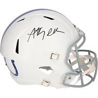 Casque réplique autographié Riddell 2021 Throwback Speed ​​par Anthony Richardson Indianapolis Colts