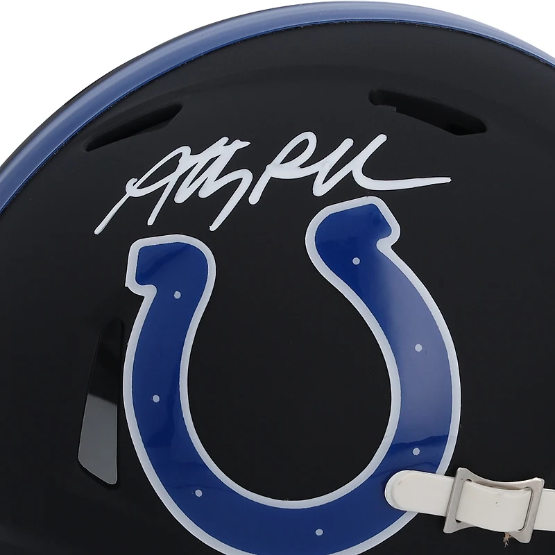 Casque Riddell Speed ​​Mini dédicacé par Anthony Richardson Indianapolis Colts, noir mat