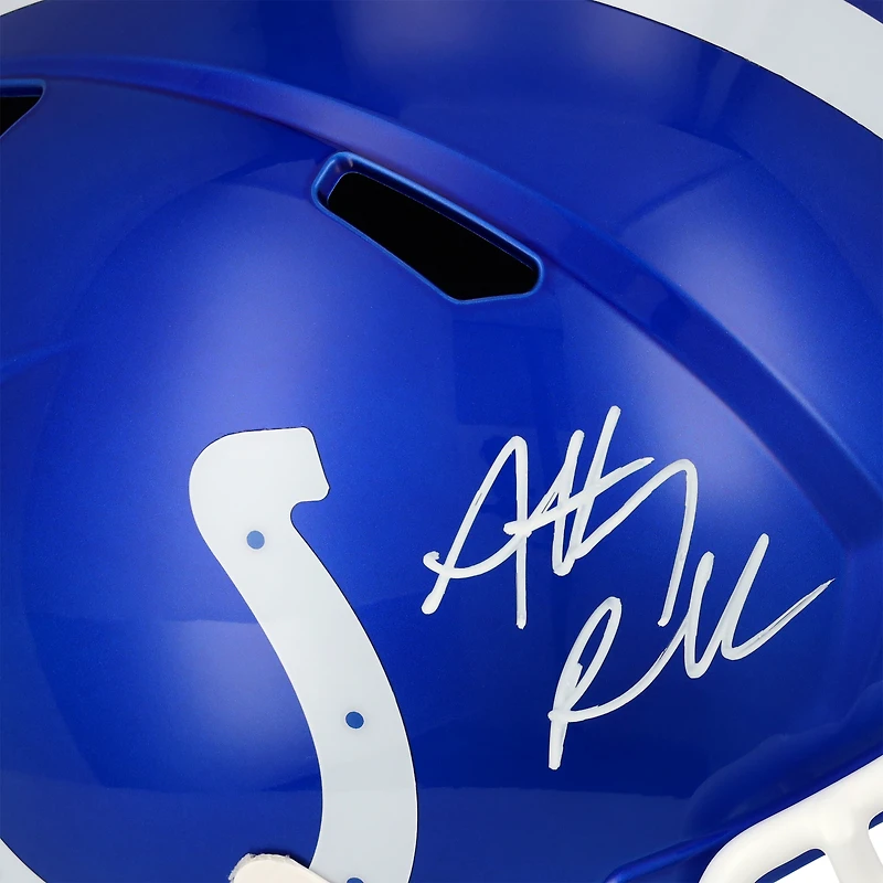 Casque réplique autographié Riddell Flash Speed ​​par Anthony Richardson Indianapolis Colts