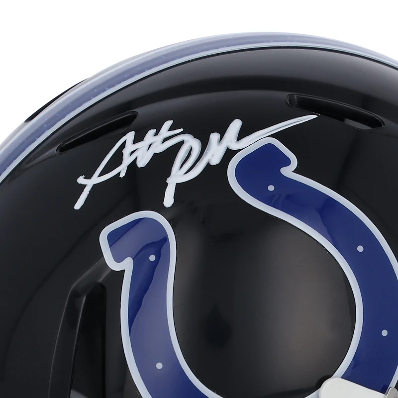 Casque mini-speed alternatif autographié par Anthony Richardson Indianapolis Colts Riddell Indiana Nights 2023