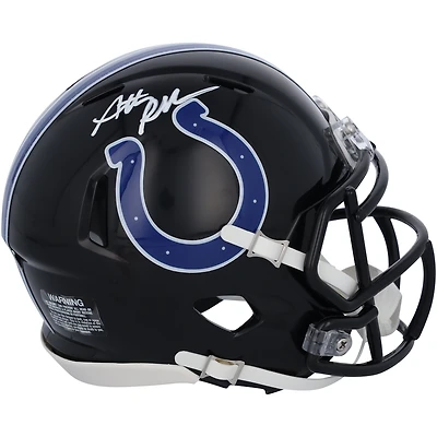 Casque mini-speed alternatif autographié par Anthony Richardson Indianapolis Colts Riddell Indiana Nights 2023
