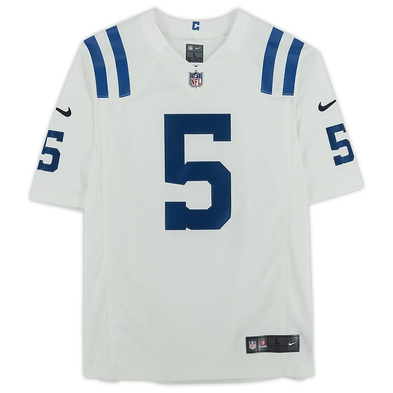 Maillot Nike blanc dédicacé par Anthony Richardson Indianapolis Colts