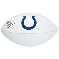 Ballon de football blanc autographié par Anthony Richardson des Indianapolis Colts