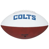 Daniel Jones & Tyler Warren Indianapolis Colts Autographed Franklin White Panel Football
