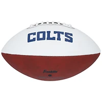 Daniel Jones Indianapolis Colts Autographed Franklin White Panel Football