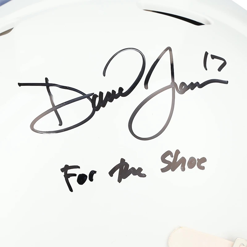 Daniel Jones Indianapolis Colts Autographed Riddell 2021 Throwback Speed Authentic Helmet with "For The Shoe" Inscription