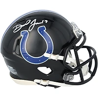 Daniel Jones Indianapolis Colts Autographed Riddell 2023 Black Alternate Speed Mini Helmet