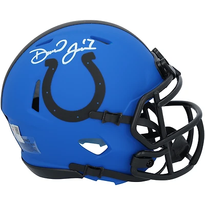 Casque Riddell Rave Speed Mini autographié par Daniel Jones, joueur des Indianapolis Colts