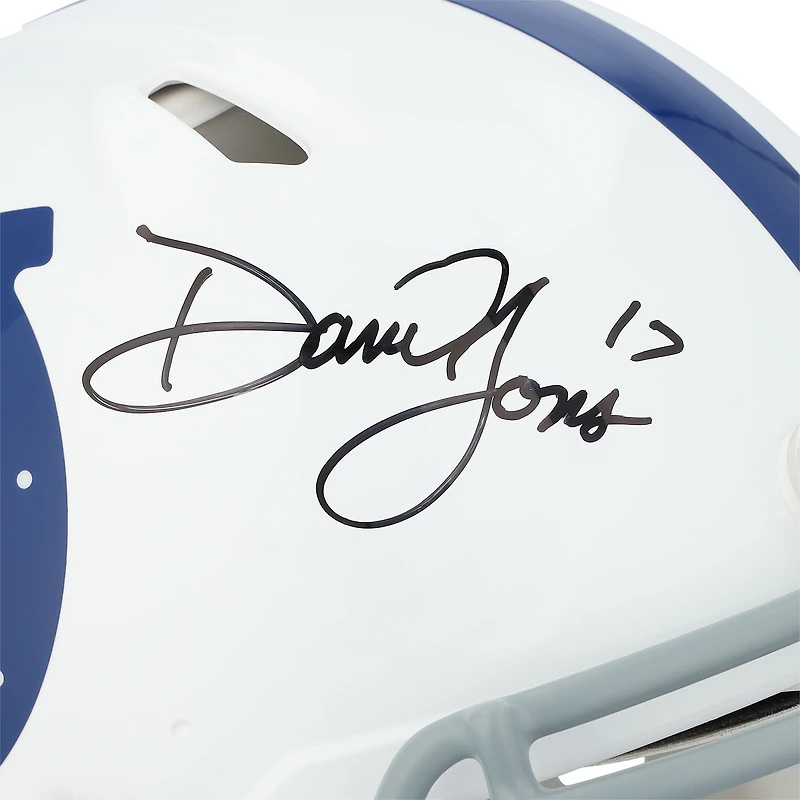 Casque Riddell Speed Authentic autographié par Daniel Jones, joueur des Indianapolis Colts
