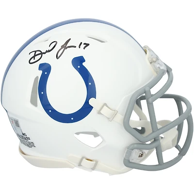 Daniel Jones Indianapolis Colts Autographed Riddell Speed Mini Helmet