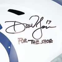 Daniel Jones Indianapolis Colts Autographed Riddell Speed Replica Helmet with "For The Shoe" Inscription
