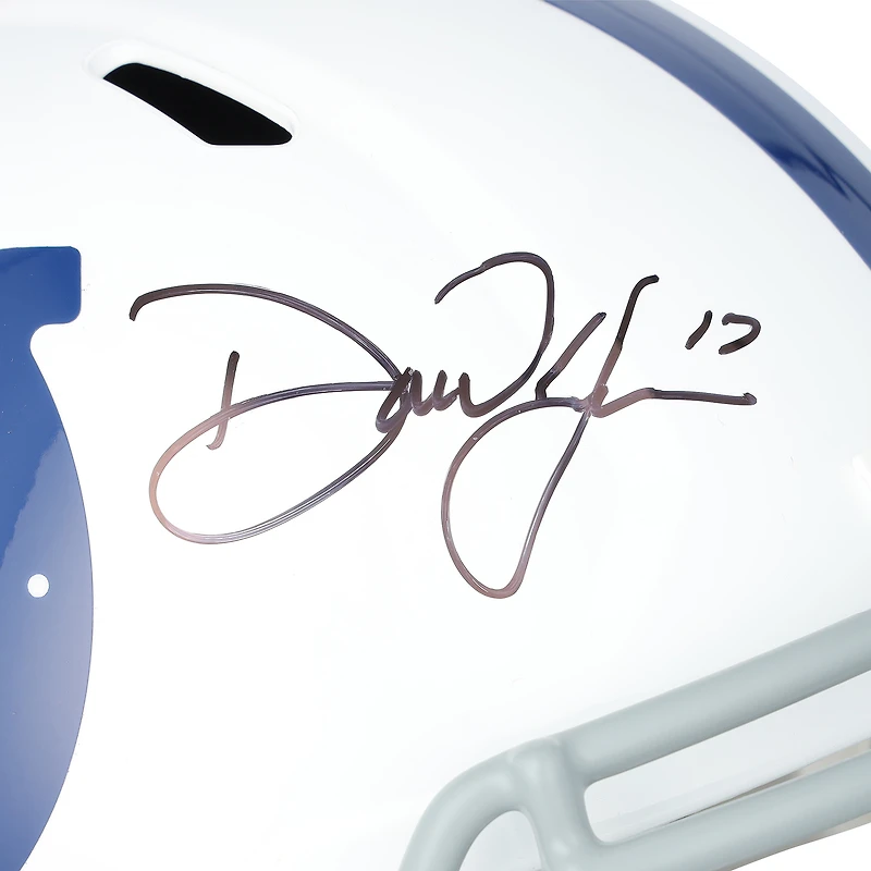 Daniel Jones Indianapolis Colts Autographed Riddell Speed Replica Helmet