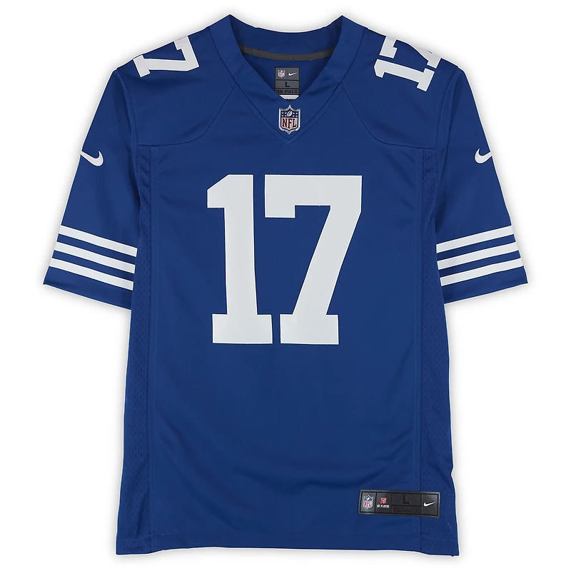 Daniel Jones Indianapolis Colts Autographed Royal Nike Alternate Limited Jersey