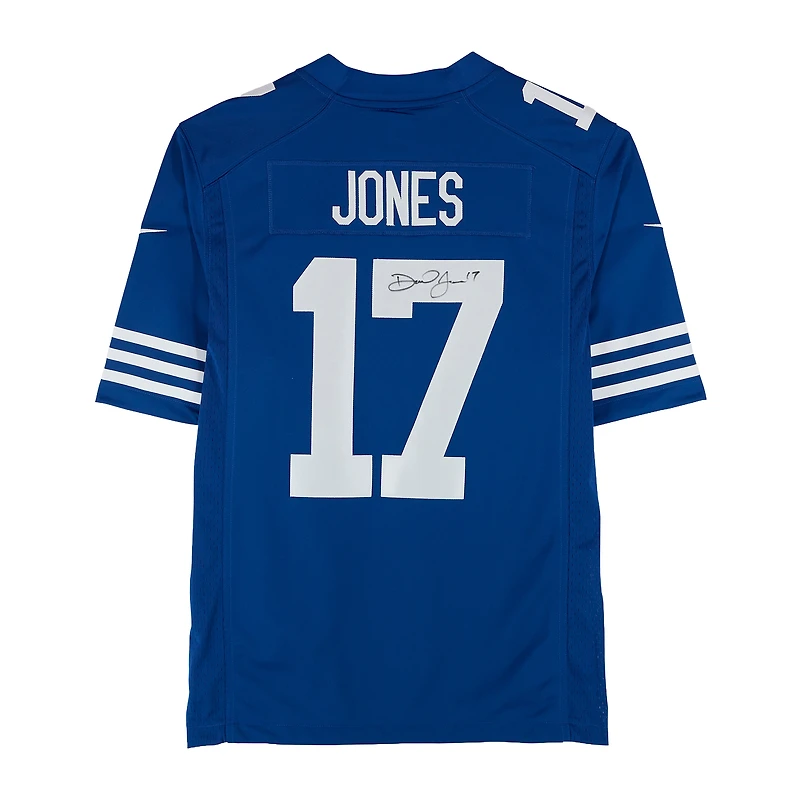 Daniel Jones Indianapolis Colts Autographed Royal Nike Alternate Limited Jersey