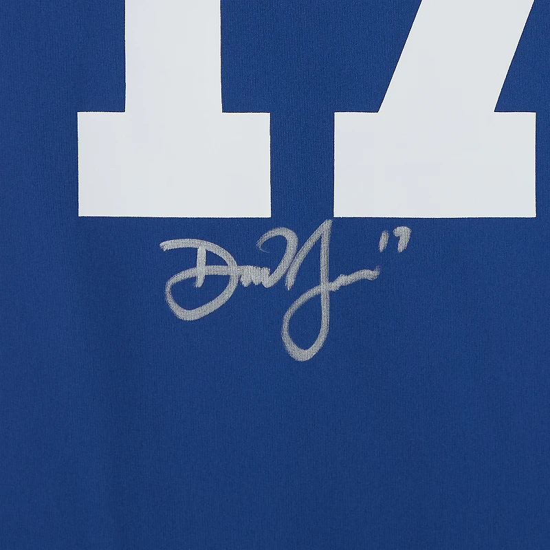 Maillot de match Nike royal autographié par Daniel Jones des Indianapolis Colts