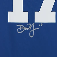 Maillot de match Nike royal autographié par Daniel Jones des Indianapolis Colts