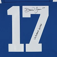 Daniel Jones Indianapolis Colts Autographed Royal Nike Limited Jersey with "Indiana Jones" Inscription