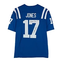 Daniel Jones Indianapolis Colts Autographed Royal Nike Limited Jersey with "Indiana Jones" Inscription