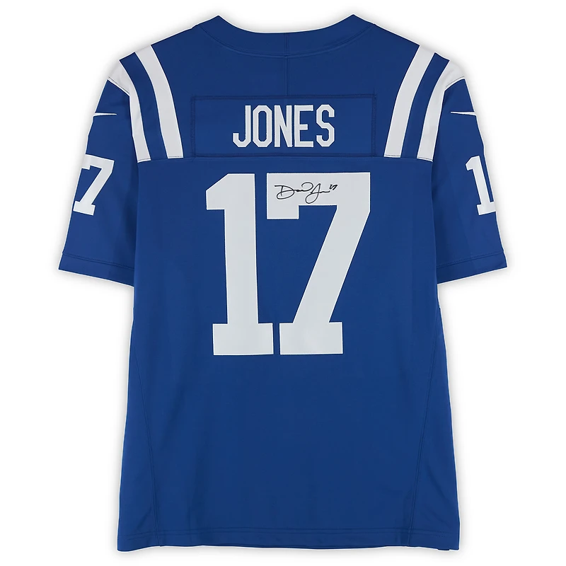 Daniel Jones Indianapolis Colts Autographed Royal Nike Limited Jersey