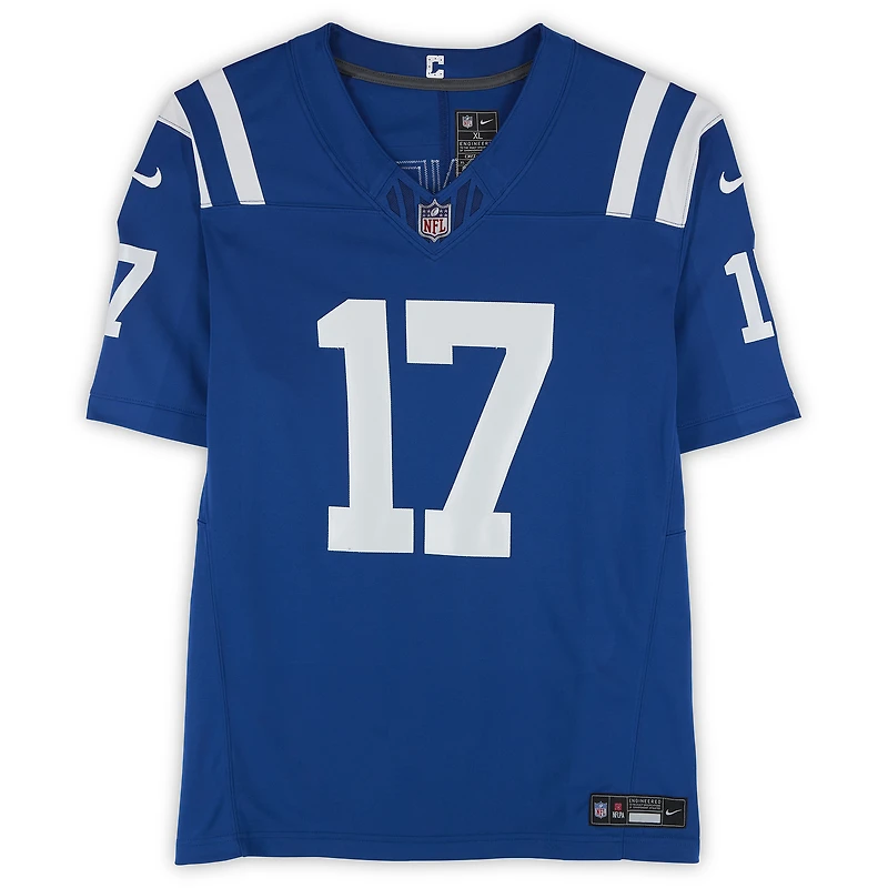 Daniel Jones Indianapolis Colts Autographed Royal Nike Limited Jersey