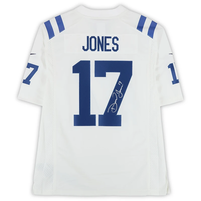 Daniel Jones Indianapolis Colts Autographed White Nike Limited Jersey
