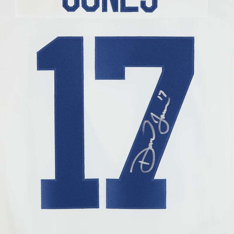 Daniel Jones Indianapolis Colts Autographed White Nike Limited Jersey
