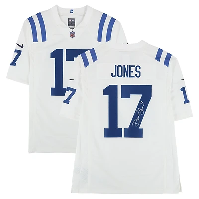 Daniel Jones Indianapolis Colts Autographed White Nike Limited Jersey