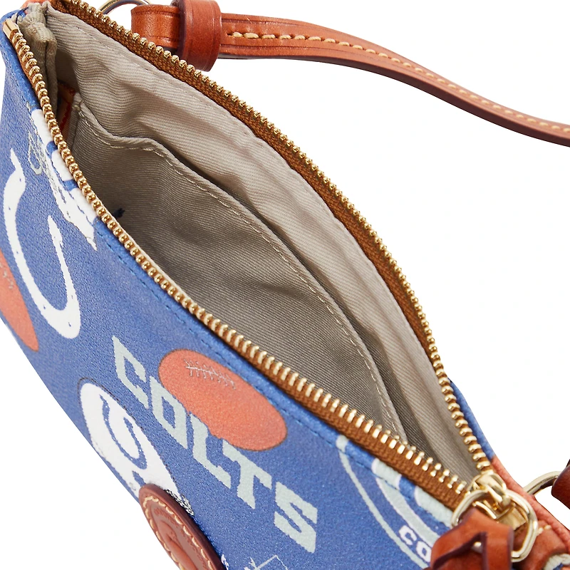 Dooney & Bourke Indianapolis Colts Sac à main à bandoulière avec fermeture éclair sur le dessus