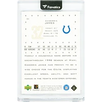 Edgerrin James Indianapolis Colts 1999 Upper Deck SP Authentics Future Watch #94 #10/25 Rookie Card