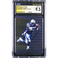 Edgerrin James Indianapolis Colts Autographed 1999 Topps Bowman's Best #115 CGC Authenticated Mint 9.5 Rookie Card