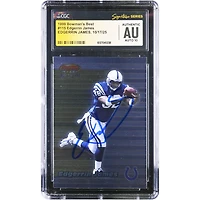 Edgerrin James Indianapolis Colts Autographed 1999 Topps Bowman's Best #115 CGC Fanatics Witnessed Authenticated Auto 10 Rookie Card