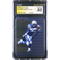 Edgerrin James Indianapolis Colts Autographed 1999 Topps Bowman's Best #115 CGC Fanatics Witnessed Authenticated Rookie Card