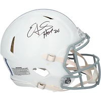 Casque authentique Riddell 2021 Throwback Speed ​​autographié par Edgerrin James des Indianapolis Colts avec inscription « HOF 20 »
