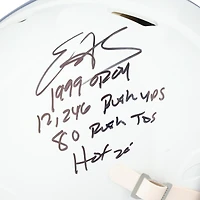 Edgerrin James Indianapolis Colts Autographed Riddell 2021 Throwback Speed Authentic Helmet with Multiple Inscriptions