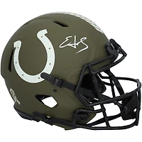 Edgerrin James Indianapolis Colts Autographed Riddell 2022 Salute To Service Speed Authentic Helmet
