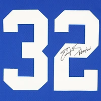 Maillot Royal Mitchell & Ness Legacy 1999 dédicacé par Edgerrin James des Indianapolis Colts avec inscription « HOF 20 »